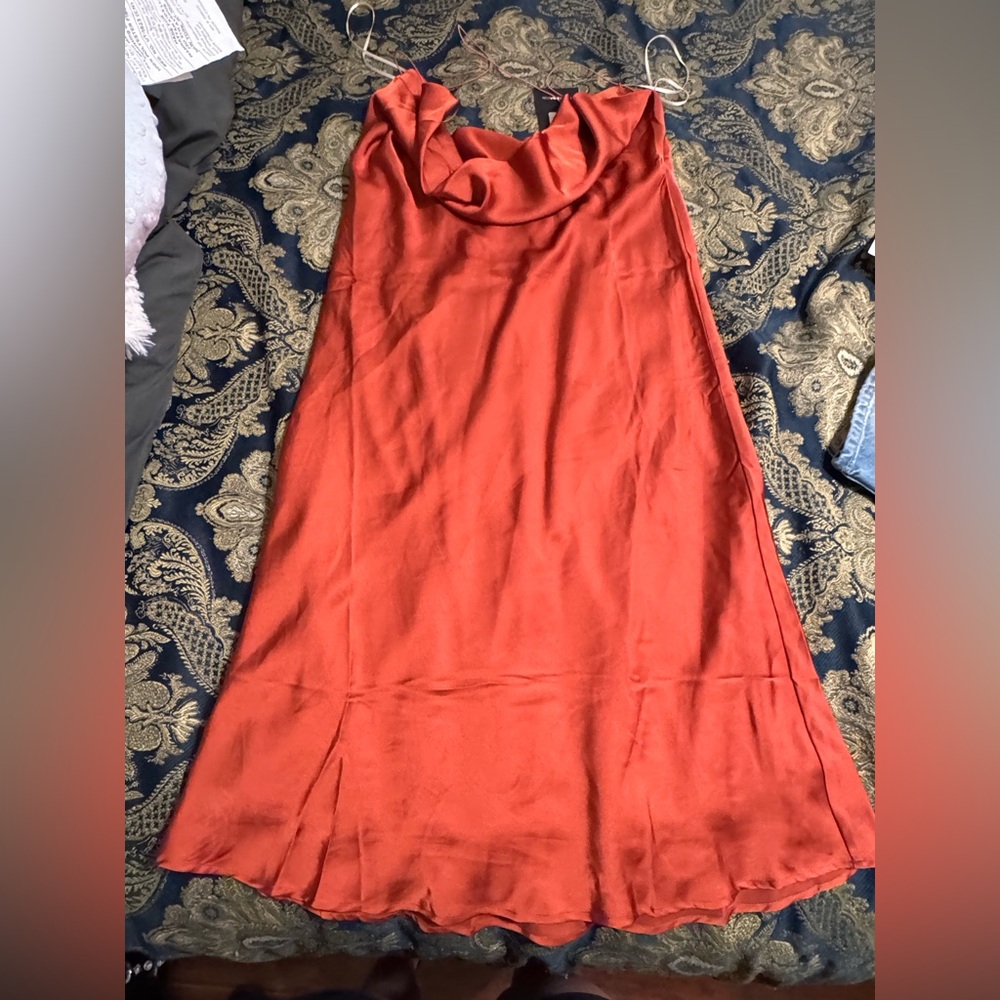 Elegant Orange Women's Skirt